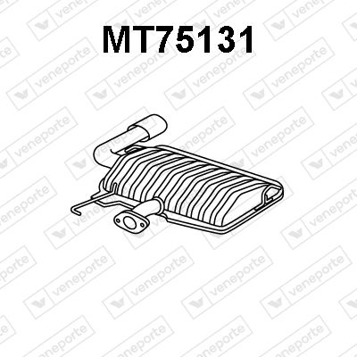 MT75131 VENEPORTE Глушитель выхлопных газов конечный