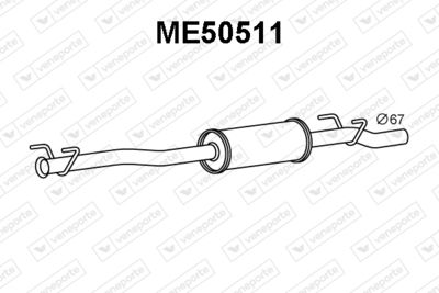 ME50511 VENEPORTE Глушитель выхлопных газов конечный
