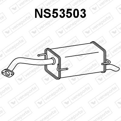 NS53503 VENEPORTE Глушитель выхлопных газов конечный