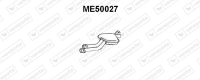 ME50027 VENEPORTE Средний глушитель выхлопных газов