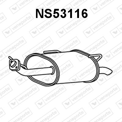 NS53116 VENEPORTE Глушитель выхлопных газов конечный