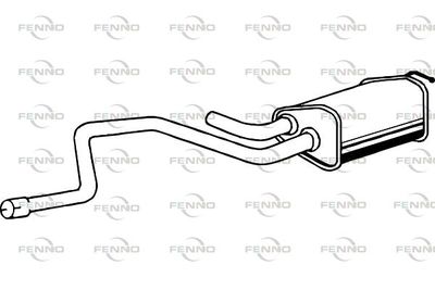 P2447 FENNO Глушитель выхлопных газов конечный