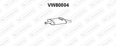 VW80004 VENEPORTE Глушитель выхлопных газов конечный
