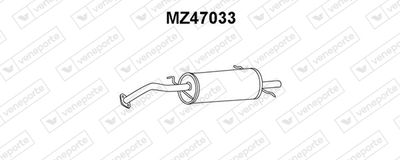 MZ47033 VENEPORTE Глушитель выхлопных газов конечный