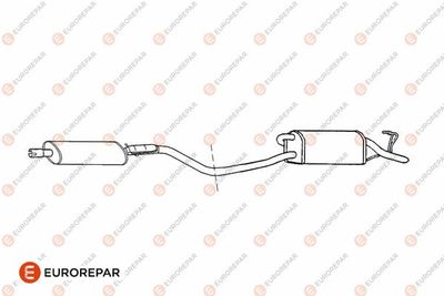 E12831L EUROREPAR Глушитель выхлопных газов конечный