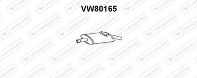 VW80165 VENEPORTE Глушитель выхлопных газов конечный