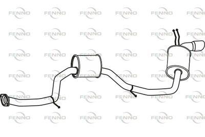 P66043 FENNO Глушитель выхлопных газов конечный