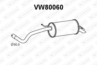 VW80060 VENEPORTE Глушитель выхлопных газов конечный