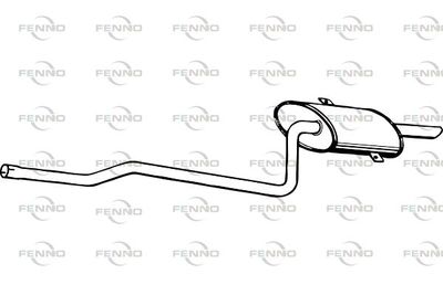 P6886 FENNO Глушитель выхлопных газов конечный