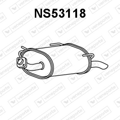 NS53118 VENEPORTE Глушитель выхлопных газов конечный