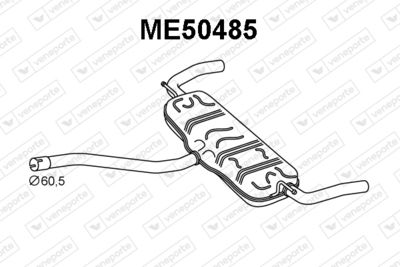 ME50485 VENEPORTE Глушитель выхлопных газов конечный