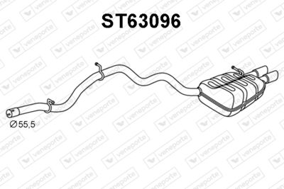 ST63096 VENEPORTE Глушитель выхлопных газов конечный