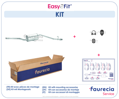 FS25041 Faurecia Глушитель выхлопных газов конечный