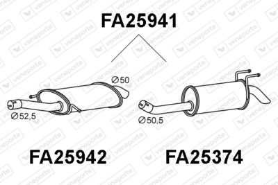 FA25941 VENEPORTE Глушитель выхлопных газов конечный