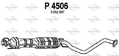 P4506 FENNO Средний глушитель выхлопных газов