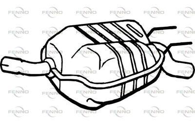 P1029 FENNO Глушитель выхлопных газов конечный