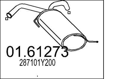0161273 MTS Глушитель выхлопных газов конечный