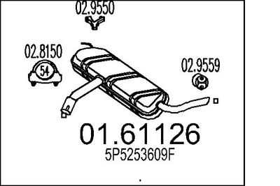 0161126 MTS Глушитель выхлопных газов конечный