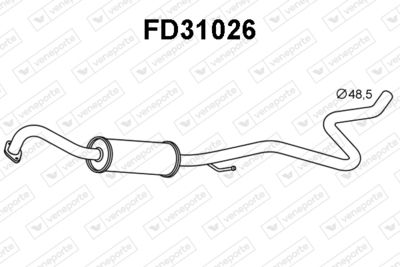 FD31026 VENEPORTE Предглушитель выхлопных газов