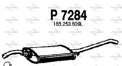P7284 FENNO Глушитель выхлопных газов конечный