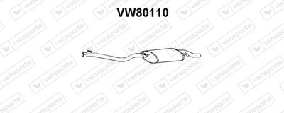 VW80110 VENEPORTE Глушитель выхлопных газов конечный