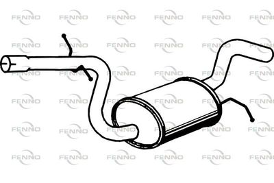 P7152 FENNO Средний глушитель выхлопных газов