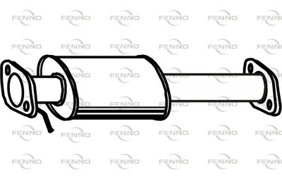 P1040 FENNO Средний глушитель выхлопных газов