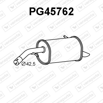 PG45762 VENEPORTE Глушитель выхлопных газов конечный