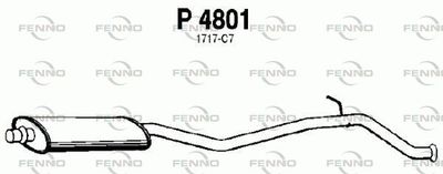 P4801 FENNO Средний глушитель выхлопных газов