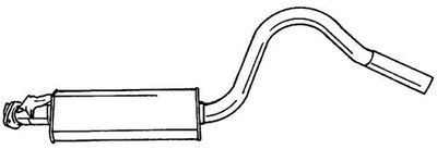40459 SIGAM Средний глушитель выхлопных газов