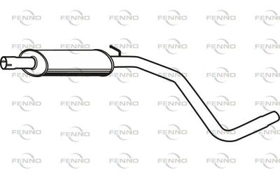 P2122 FENNO Средний глушитель выхлопных газов