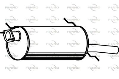 P3541 FENNO Глушитель выхлопных газов конечный