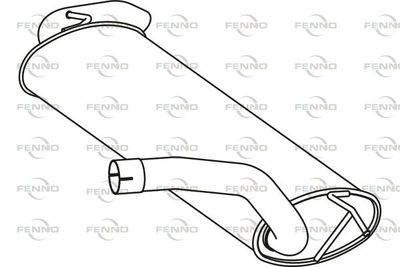 P7857 FENNO Глушитель выхлопных газов конечный