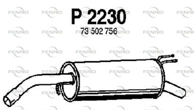 P2230 FENNO Глушитель выхлопных газов конечный