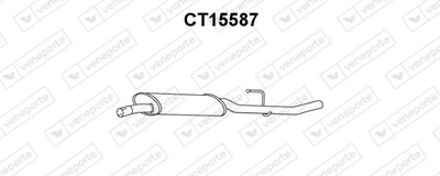 CT15587 VENEPORTE Средний глушитель выхлопных газов