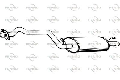 P3040 FENNO Глушитель выхлопных газов конечный
