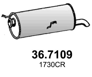 367109 ASSO Глушитель выхлопных газов конечный