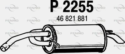 P2255 FENNO Глушитель выхлопных газов конечный