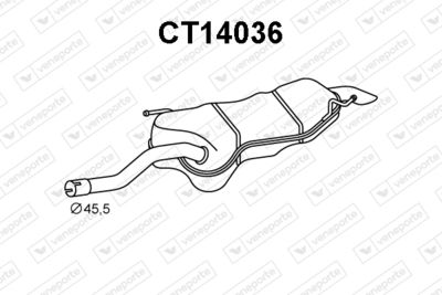 CT14036 VENEPORTE Глушитель выхлопных газов конечный