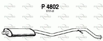 P4802 FENNO Средний глушитель выхлопных газов
