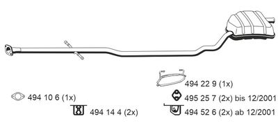 250238 ERNST Глушитель выхлопных газов конечный