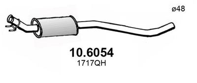 106054 ASSO Средний глушитель выхлопных газов