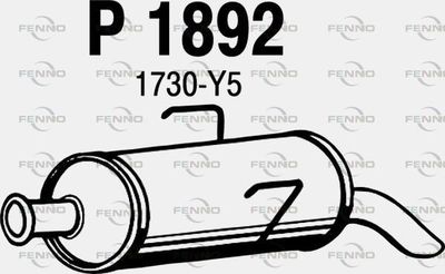 P1892 FENNO Глушитель выхлопных газов конечный