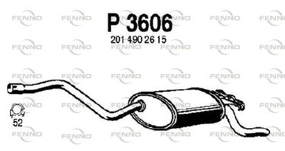 P3606 FENNO Глушитель выхлопных газов конечный
