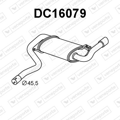 DC16079 VENEPORTE Глушитель выхлопных газов конечный