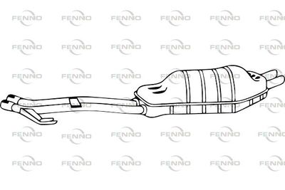 P1473 FENNO Глушитель выхлопных газов конечный