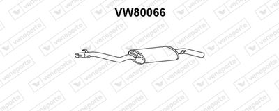 VW80066 VENEPORTE Глушитель выхлопных газов конечный