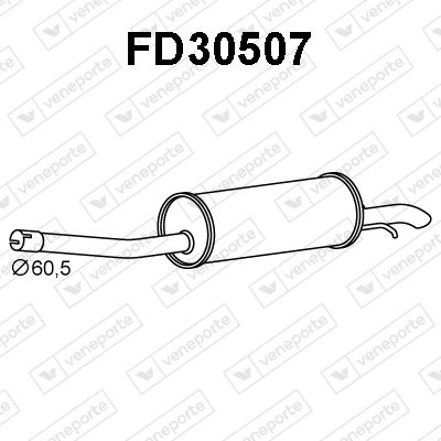 FD30507 VENEPORTE Глушитель выхлопных газов конечный