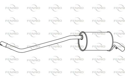 P19031 FENNO Глушитель выхлопных газов конечный