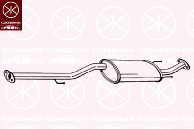 284769 KLOKKERHOLM Глушитель выхлопных газов конечный